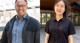 Photo of professors Shwetadwip Chowdhury and Hyeji Kim